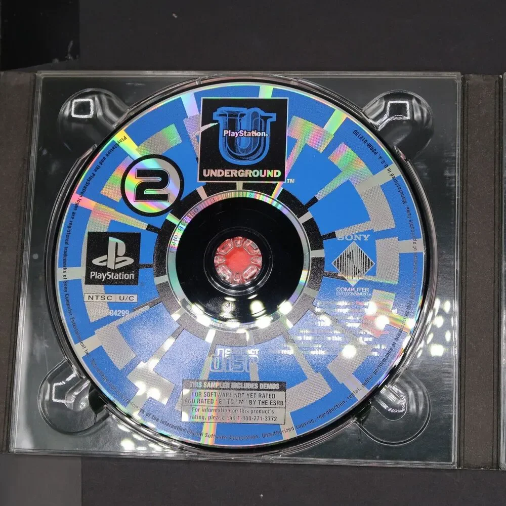 PlayStation Underground v 2.4 (1998) Video Game Demo Disc Set Untested Vintage